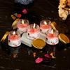 Rose Scented Candle Set Of-5